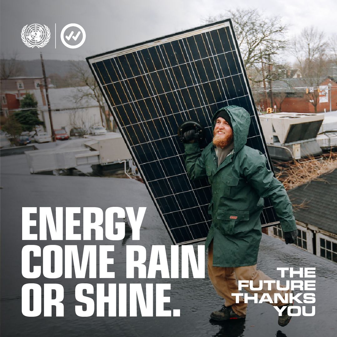UNGeneva's tweet photo. Solutions to the climate crisis already exist. For a livable planet, the world must urgently switch from dirty fossil fuels to renewables.
5️⃣ ways to jump-start the renewable energy transition now👉 https://t.co/0vAEpgbDNR
#ClimateAction #ActNow https://t.co/fyAXQwJdFj