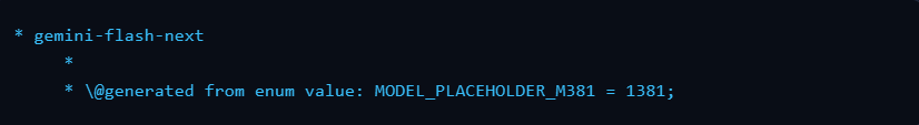 auricxofficial's tweet photo. gemini-flash-next and barium-b. Spotted inside agy visual studio code extension v1.7.0. It was updated today !! 🫣 https://t.co/lEl0zgCL5G