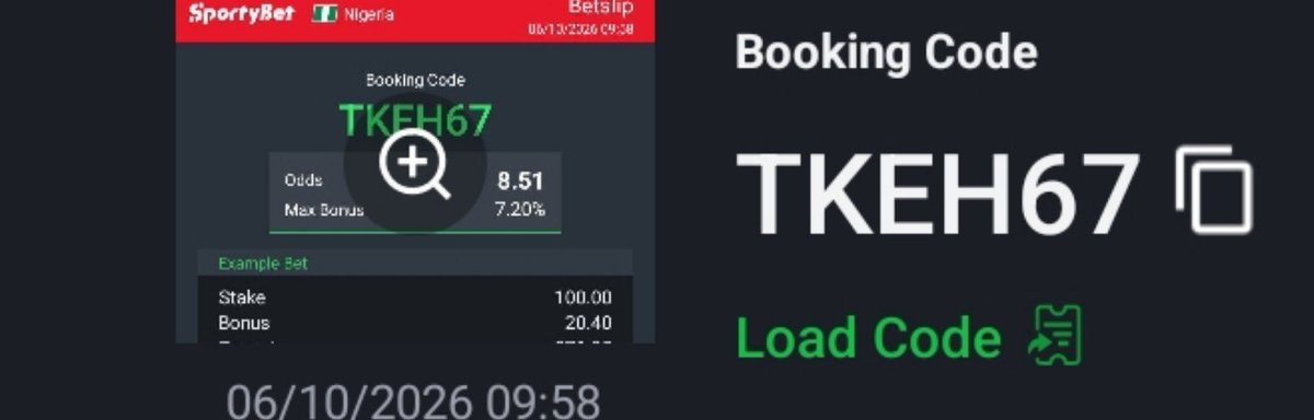 ikompunt's tweet photo. Exciting opportunity with Sportybet
 Grap this winning ticket now
TKEH67
8.51 odds
Best of Luck 🔞🔞🔞 https://t.co/Sdm1XyUdqX