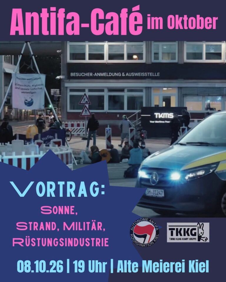 antifa_kiel's tweet photo. #Kiel als Militär- und Rüstungsstandort

Donnerstag, 08.10.26 | 19 Uhr |#Antifa-Café | Alte Meierei (Hornheimer Weg 2, Kiel)

https://t.co/jLJ7xAcomv | https://t.co/MHRFnMWVIk

#kielistkriegsgebiet https://t.co/G600dT28xj