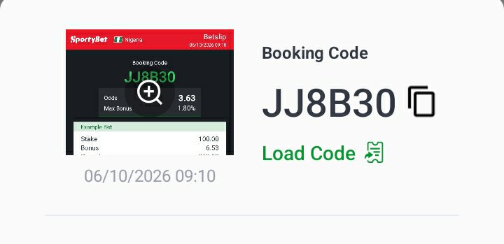 MagdaleneUman's tweet photo. Bet responsibly, win professionally."#Sportybet

4 Basic Odds👇
WinningCode👉JJ8B30

18+Only-Stake Responsibly🔞 https://t.co/kyAXrNqGCH