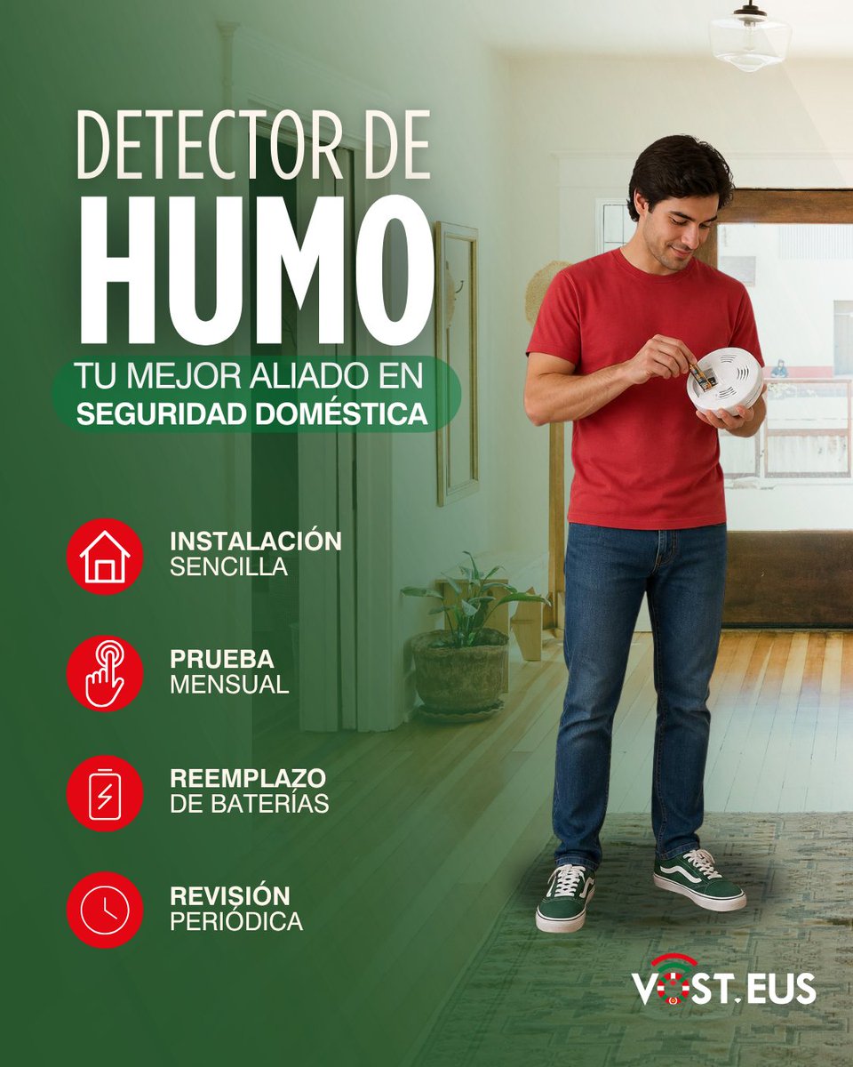 VOSTeuskadi's tweet photo. El 70% de los incendios domésticos ocurren de noche. Un pequeño gesto como colocar este dispositivo en el techo de tu pasillo o dormitorio marca la diferencia. Proteger a quienes más quieres es más rápido y fácil de lo que crees. 🔔

#HogarSeguro #PrevencionDeIncendios https://t.co/bAeBQD5Alq
