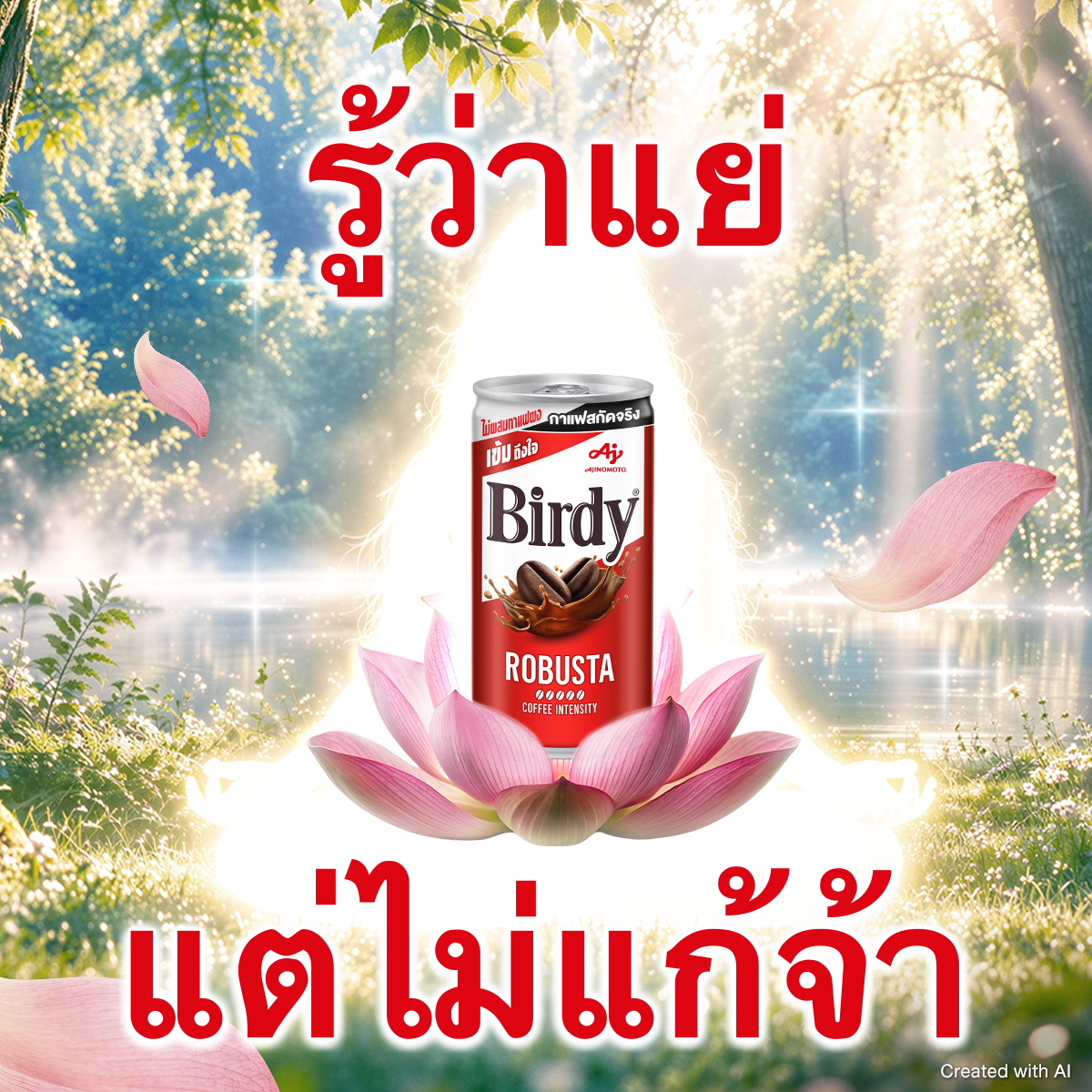 birdyworldth's tweet photo. ทำงานก็ต้องมีพักใจ 💆‍♀️​
แต่พักนานไม่ได้ เดี๋ยวงานตาม 😭​

ขอเบอร์ดี้สักป๋อง แล้วกลับไปลุยต่อ! ☕️🔥​
เบอร์ดี้ โรบัสต้า เข้ม เต็มรสกาแฟ​
เพราะสิ่งที่ต้องการไม่ใช่ทางธรรม…แต่คือกาแฟเข้ม ๆ สักป๋อง 😌 ​

หาซื้อได้ที่ 7-Eleven หรือ 7-Eleven Delivery ​
คลิกเลย 👉 https://t.co/LYTx6ZUaEu ​

#เบอร์ดี้ #เบอร์ดี้โรบัสต้า #เข้มเต็มรสกาแฟ
