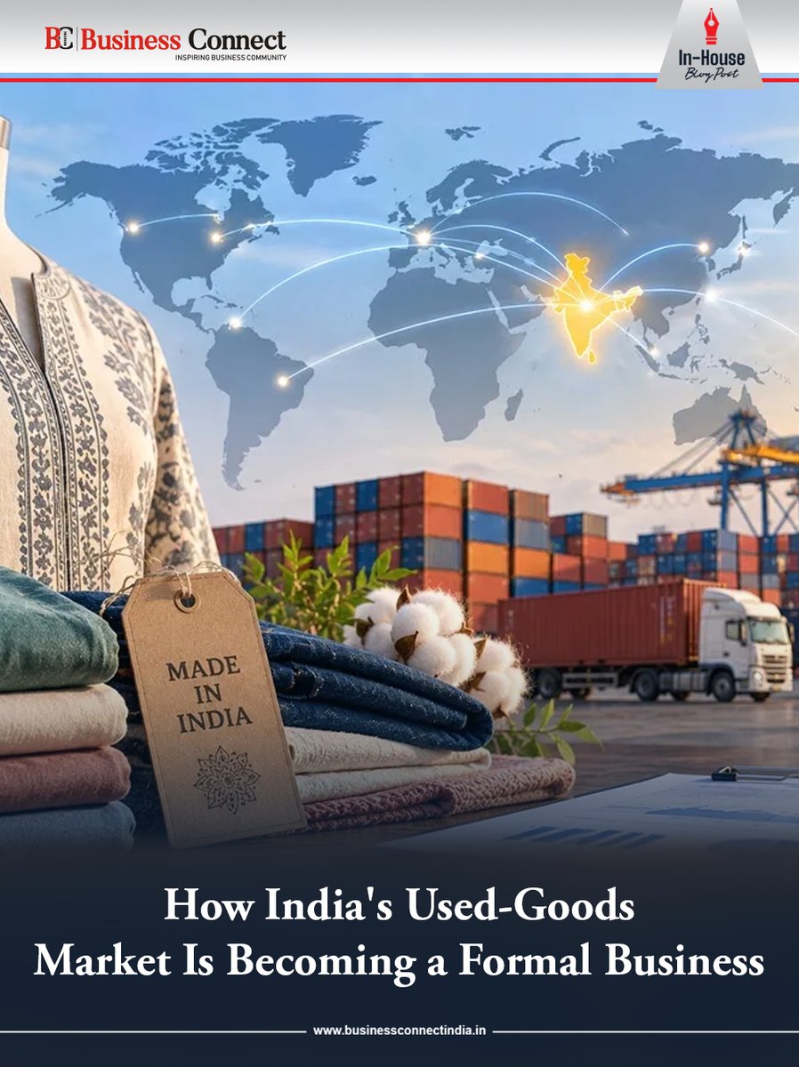 BusinessConne16's tweet photo. India’s used-goods market is no longer just about local second-hand shops and informal deals
https://t.co/newXokQeza
#UsedGoodsMarket #ResaleMarket #Recommerce #IndiaBusiness #SecondHandMarket #ResaleBusiness #CircularEconomy #StartupIndia #IndianStartups #ConsumerTrends https://t.co/AERyo1Jv5l