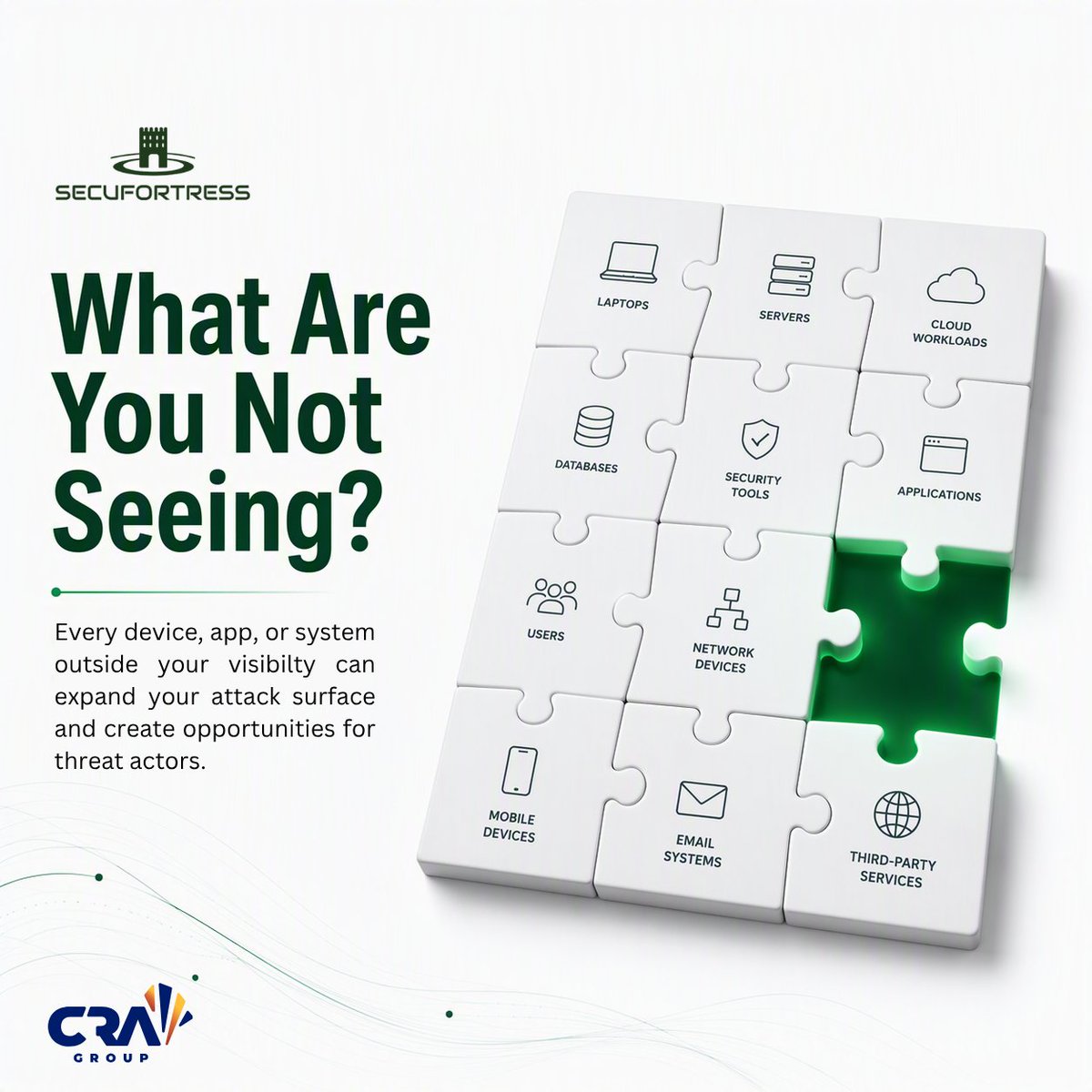 comp_rev's tweet photo. Not every cyber risk is visible.

Forgotten systems, unmanaged devices, and shadow IT can create unseen vulnerabilities.

#CyberSecurityAwarenessMonth #CyberSecurity #Secufortress https://t.co/rcInji9MBp