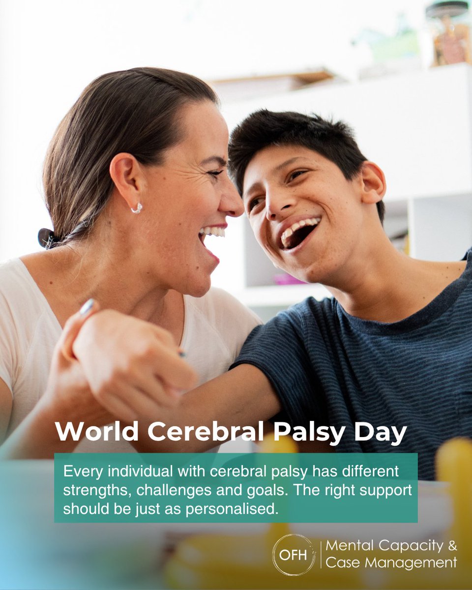 ofhcare's tweet photo. The right mix of rehabilitation, therapy, care and practical support can help someone work towards greater independence, participation and the goals that matter most to them. #WorldCerebralPalsyDay #CerebralPalsy #CaseManagement #Rehabilitation #OFHCare https://t.co/QUIPN7I289