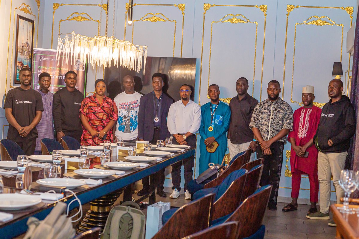 DefcommS's tweet photo. We invited Nigeria’s best hackers to break DefComm. Then we threw them a dinner. 🔐

Earlier this year, DefComm opened its security to independent ethical hackers through our Bug-Bounty Marathon, because strong security gets stronger when challenged. https://t.co/FtFuFFDnyH