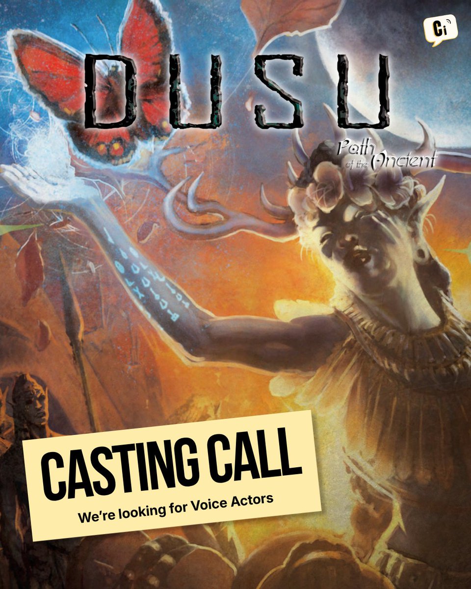 itsjoolaVO's tweet photo. Casting call - DUSU: PATH OF THE ANCIENT

Need FEMALE Voice Actors who are AFRICAN or AFRICAN-AMERICAN!

3 roles are open for audition (marked in orange in the image below) and all roles are PAID!

Deadline: Oct 9, 2025 at 12NN EDT

Submit here - https://t.co/Au64BHEX3w https://t.co/zfyhbnncBB