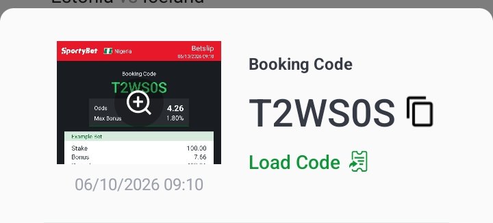 AvailTipz's tweet photo. SportyBet Company is the future of seamless sports betting."#Sportybet

4 Basic Odds👇
WinningCode👉T2WS0S

18+Only-Stake Responsibly🔞 https://t.co/YDTezGReQf