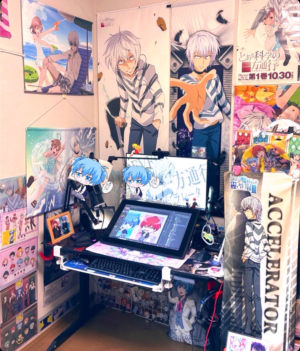 sakura_t_karen's tweet photo. #絵描きさんの作業環境が見たい

アクセラレータさん好きすぎる部屋でございます。 https://t.co/Cj6cDiypja