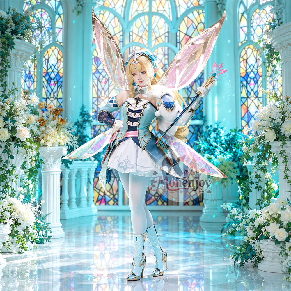 JRanako0077's tweet photo. #原神 #ヴェスナ（Vesna）✨
金属製パーツVer. コスプレ衣装｜Monenjoy
初回生産分のご予約受付中！

金属パーツの輝きで、華やかな装いに
シューズカバー付きで、足元までコーディネート

電動ウィングは追加購入可能🪽
撮影やステージで、さらに印象的な姿を

https://t.co/A4YPAxj3df
#Monenjoy https://t.co/7g9IL6tGVx