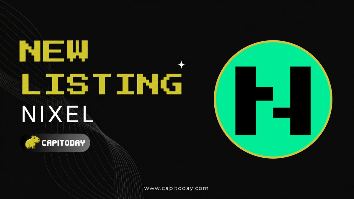 capitoday's tweet photo. New Listing $NIXEL

NIXEL Studios now on Capitoday
Track, Vote, and Boost NIXEL today

Learn more:
NIXEL X: @NixelStudios
CA: nixel.nearlytrade.near https://t.co/gKPrLr2bHn
