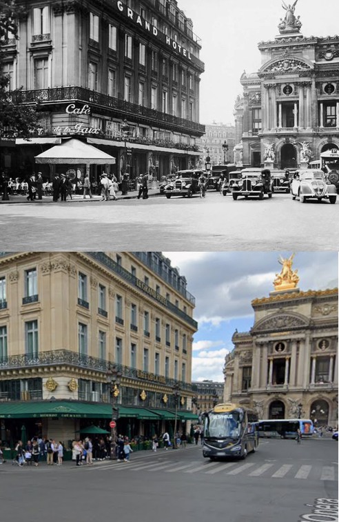 TonEngels's tweet photo. @JanHoving4 Place de l'Opéra toen en mei 2022! #Parijs #CafédelaPaix #PlacedeLOpéra Even op de foto klikken! https://t.co/SUOxexQEEk