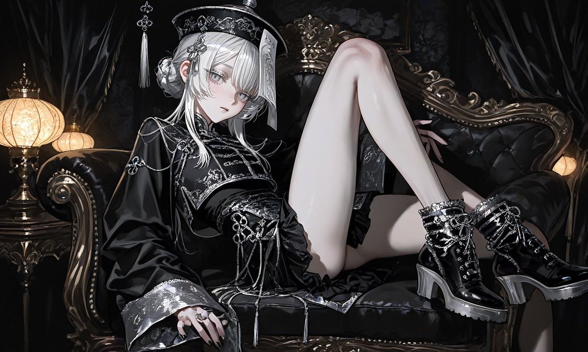 ochaocha__01's tweet photo. キョンシー衣装　プロンプト配布✨

🖤ゴシック
🤍ゆめかわ（色変え可能）
🩶現代ストリート
❤制服風
全12種＋背景4種

プロンプト詳細はツリーまで✨

#御茶屋さんのプロンプト図鑑 https://t.co/4uZ6vPFKHB