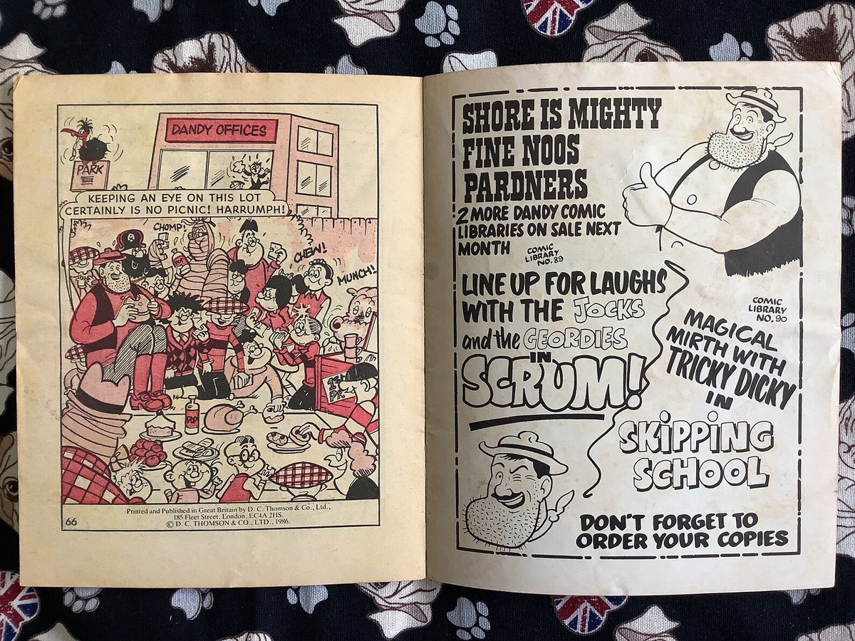 WatsonsVintage's tweet photo. A Fun little #giftidea Rare Vintage 1986 Dandy Mini Comic No. 88 'The Dandy Whodunnit?' Comic Strip Story Book - Nostalgic 40th Birthday Gift for a Dandy Comic Fan https://t.co/FIXUIhsgjx via @Etsy #Dandy #MiniComics #1986Gift #DesperateDan #KorkyCat #RetroGift #80sNostalgia https://t.co/cc6rfWQI50