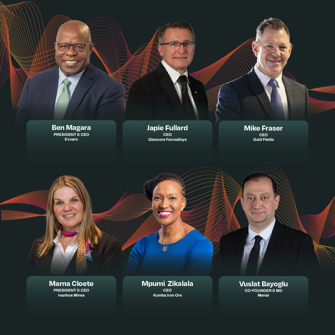 MiningIndaba's tweet photo. Turning Ambition into Action. Mining Indaba 2027 brings influential CEOs together to explore how investment, collaboration and bold leadership are creating new opportunities across Africa’s mining sector. 

🔍 Meet the speakers: https://t.co/9h5tuR6TVa https://t.co/WbyQywAm86