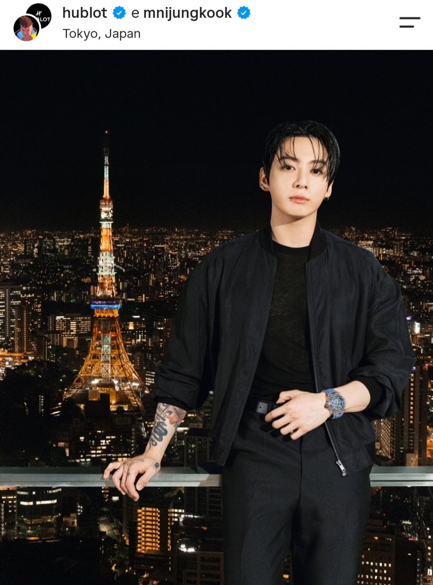 UniversBTS_'s tweet photo. [IG] Nova foto publicitária da Hublot com Jungkook, Embaixador Global da Marca ⌚️, postada no Instagram.

"Hublot X Jung Kook - Momentos dourados pedem um ícone."

🔗https://t.co/4B0sTWJRVK

🐹@BTS_twt https://t.co/IGoO5I8Pyz