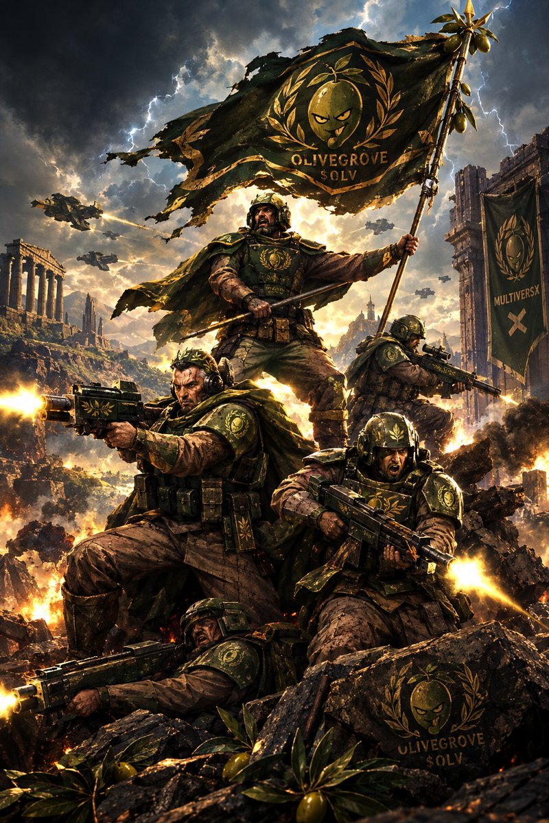 OliveMVX's tweet photo. @SuperRare_Bears @MultiversX @SasuRobert $EGLD @xPortalApp 

I cant let the Armies of Chaos win.
$Olive stands with @MultiversX until the last node🫡 https://t.co/bgcvbmbdO1