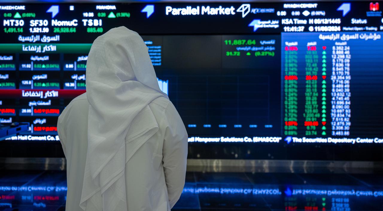 الأسهم السعودية ترتفع 100 نقطة منتصف تعاملات الثلاثاء، ليراوح تاسي عند مستوى 10580 نقطة بدعم معظم الشركات على رأسها أرامكو، بينما تجاوزت التداولات ملياري ريال. سهم حديد وطني يحافظ على النسبة العليا عند 2 ريال بتداولات 25 ألفا، فيما بلغ الطلب على السهم المنتقل من نمو 3 ملايين عند الحد الأعلى 
