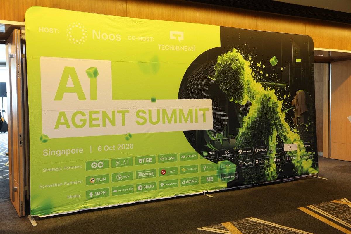 BAI_AGI's tweet photo. https://t.co/mTw8ldBplF at the AI Agent Summit in Singapore! 🇸🇬

Huge thanks to @NoosProtocol for having us as a Strategic Partner. It was great connecting with so many builders and pioneers, exchanging ideas on the future of AI Agent infrastructure, and sharing some exclusive https://t.co/mTw8ldBplF swag along the way! 👕

P.S. Next stop: Beyond 9YA | Trust Wallet 2026. See you there! 👋  #TOKEN2049