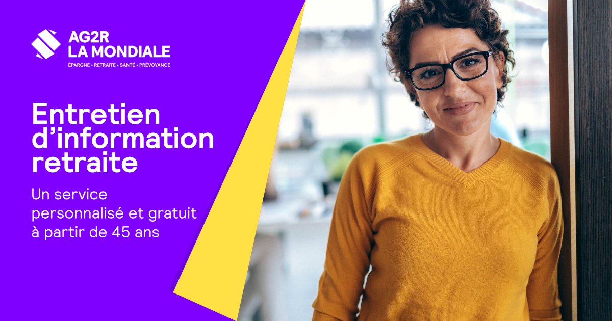 FECFO's tweet photo. Préparer votre #retraite :

@AG2RLAMONDIALE  vous offre un entretien d'information personnalisé pour faire le point sur vos #droits, votre pension et votre carrière.

conditions : 45 ans et avoir acquis des droits aux régimes obligatoires.

RDV ici ➡️ https://t.co/i1vi9nO1Jn https://t.co/it63kBN1l0