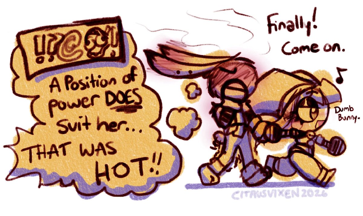 CitrusVixenn's tweet photo. Day 2: Assertive 
Part 3/3
Determined to catch up! ✨
Pomni is a girlboss, Jax is flustered. #funbuntober26 #TADC #funnybunny https://t.co/SQ8sw3O8Nz