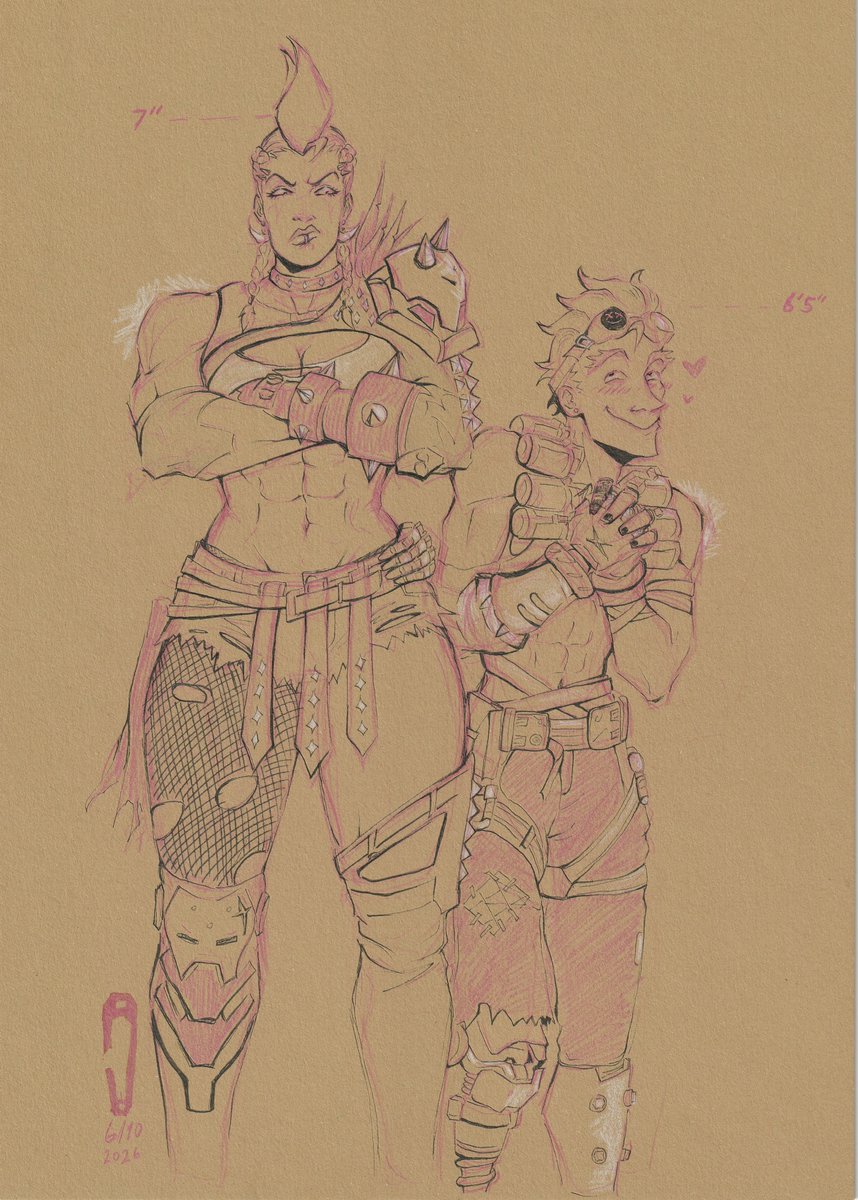 whatthejunk2000's tweet photo. Height difference #junkerqueen #junkrat https://t.co/hdAN8hyM2i