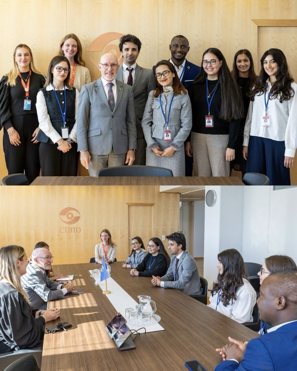 Youth4CTBT's tweet photo. As part of the Youth Programme marking #CTBT30 and the 10th anniversary of the now CTBT Young Leaders community, our Steering Committee met with @CTBTO Executive Secretary @DrRobFloyd in Vienna to discuss their priorities for the group and vision for the future🌍 https://t.co/LPUWlFrjIN