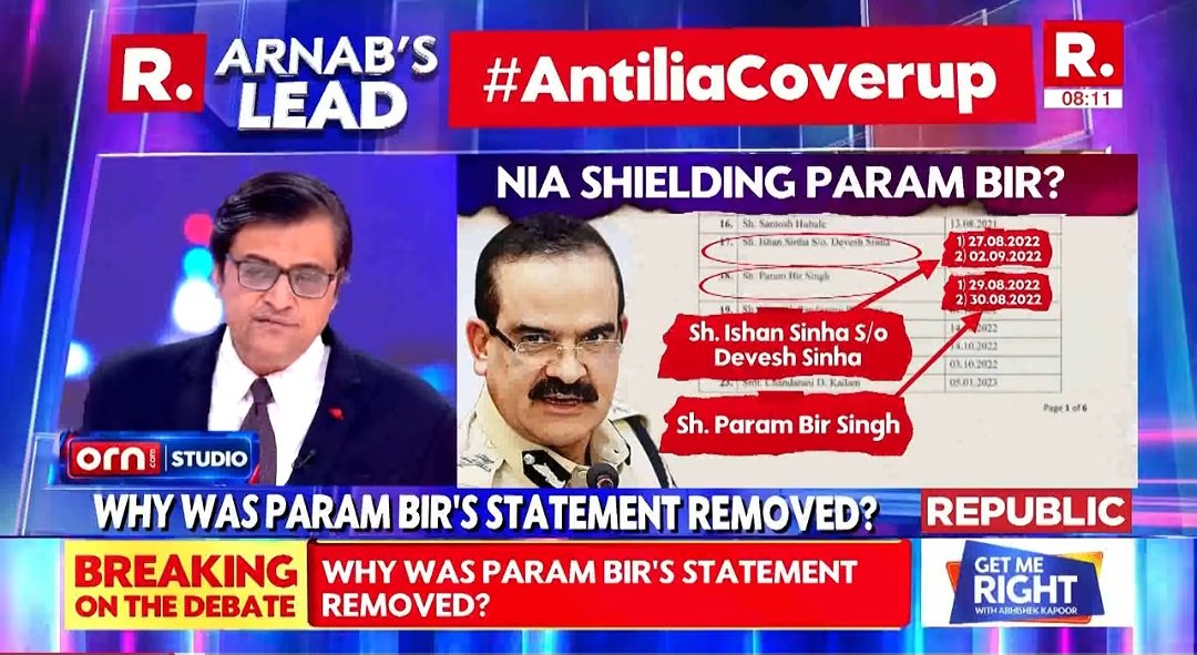 Yasmin2186's tweet photo. Why was Antilia evidence removed by @NIA_India? 
▪︎Why was Parambir's statement removed? 
▪︎Why was cyber expert's critical testimony deleted?
▪︎Why NIA shielding Parambir?
▪︎Who ordered the cover-up in Antilia case? @narendramodi @HMOIndia

Why was #Parambir given instructions by Thackerays to reinstate Sachin Vaze on June 5? The deaths (murders) of Disha on June 8 and SSR on June 13 are not a coincidence. Was Vaze reinstated specifically to execute these killíngs? @CBIHeadquarters Why are both Parambir & Vaze being shielded by CBI in SSR-Disha case? @PMOIndia @Dev_Fadnavis

#JusticeForDishaSalian 
#JusticeForSushantSinghRajput