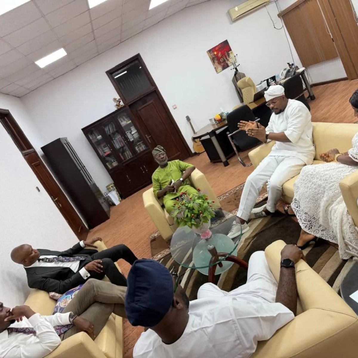 GRVlagos's tweet photo. It was an honour to sit and discuss our beloved country with Bishop David Oyedepo, Pastor David Oyedepo Jnr and Pastor Steve Ogah thank you for your warm reception and audience.

May Nigeria be truly great in our lifetime. https://t.co/9DvU8IrRjB