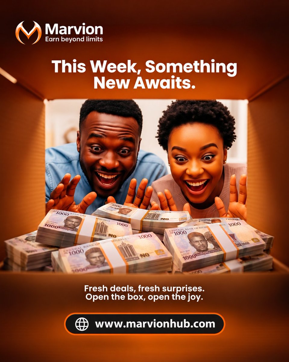 MarvionDigital's tweet photo. 🧡 NEW AVENUES. NEW SURPRISES. MORE WAYS TO EARN!

Something new is coming to Marvion! 🚀💰

Get ready to discover new earning opportunities, fresh ways to make money, and exciting rewards as you shop, participate, and stay active on the platform.

This is your chance to turn your everyday activities into more earning opportunities. The more you explore Marvion, the more opportunities you can discover.

🔥 New opportunities. New rewards. New earning possibilities.

Stay ready, stay active, and get set to earn beyond limits with Marvion! 🧡
https://t.co/p9WLo3WNUx
