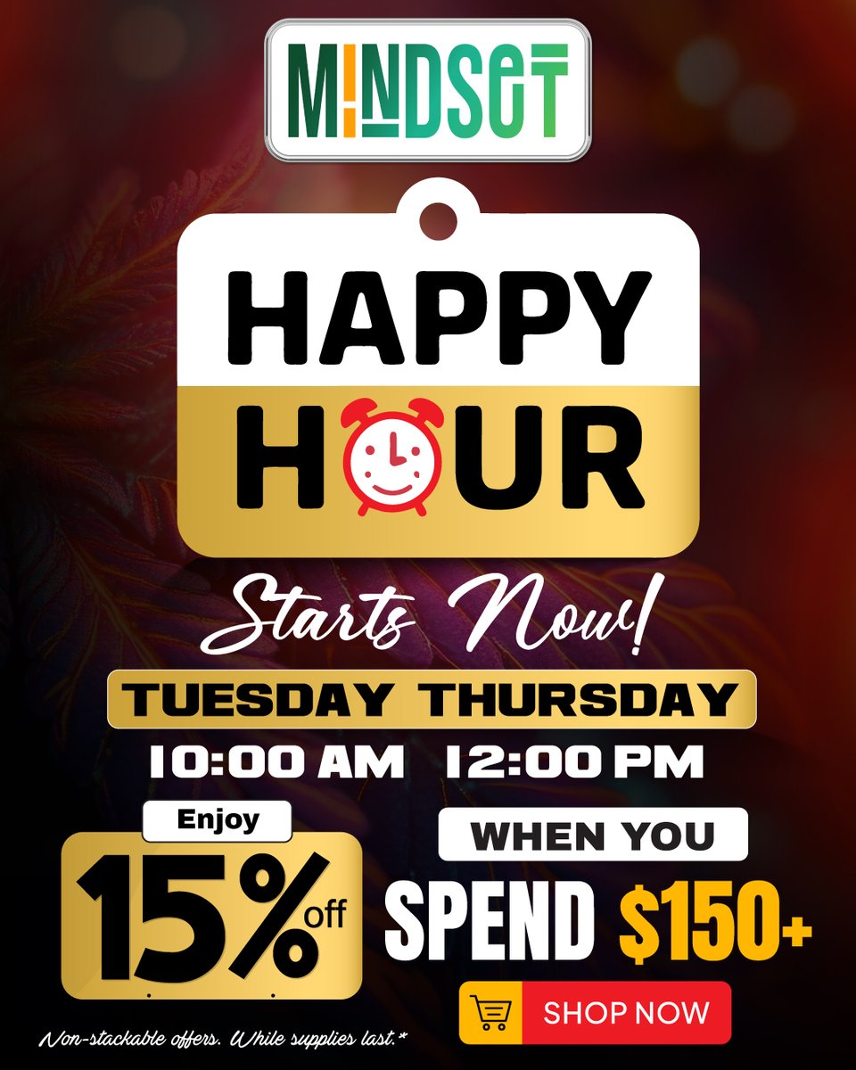 mindsetshop_ny's tweet photo. ✨ Your sign to make time for HAPPY HOUR. 💚
Because a little shopping can make the whole day better. 🛍️
Tuesdays & Thursdays | 10 AM–12 PM
#HappyHour #ShopAndSave #15PercentOff #TuesdayDeals #ThursdayDeals #Mindset #tarrytownny #mindsettarrytown #tarrytown https://t.co/dWWhHYgROJ