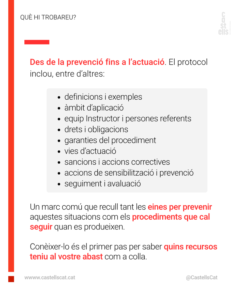 CastellsCat's tweet photo. Aquesta setmana a #reCCCCursos: protocol de prevenció i actuació davant l’assetjament sexual i per raó de sexe.

👉🏽 Les colles el podeu consultar a la Intranet de la CCCC.

📅 I reserveu-vos la data: 28 de novembre, Jornada d’Equitat de la CCCC!

#castells https://t.co/84z1y2YaSF
