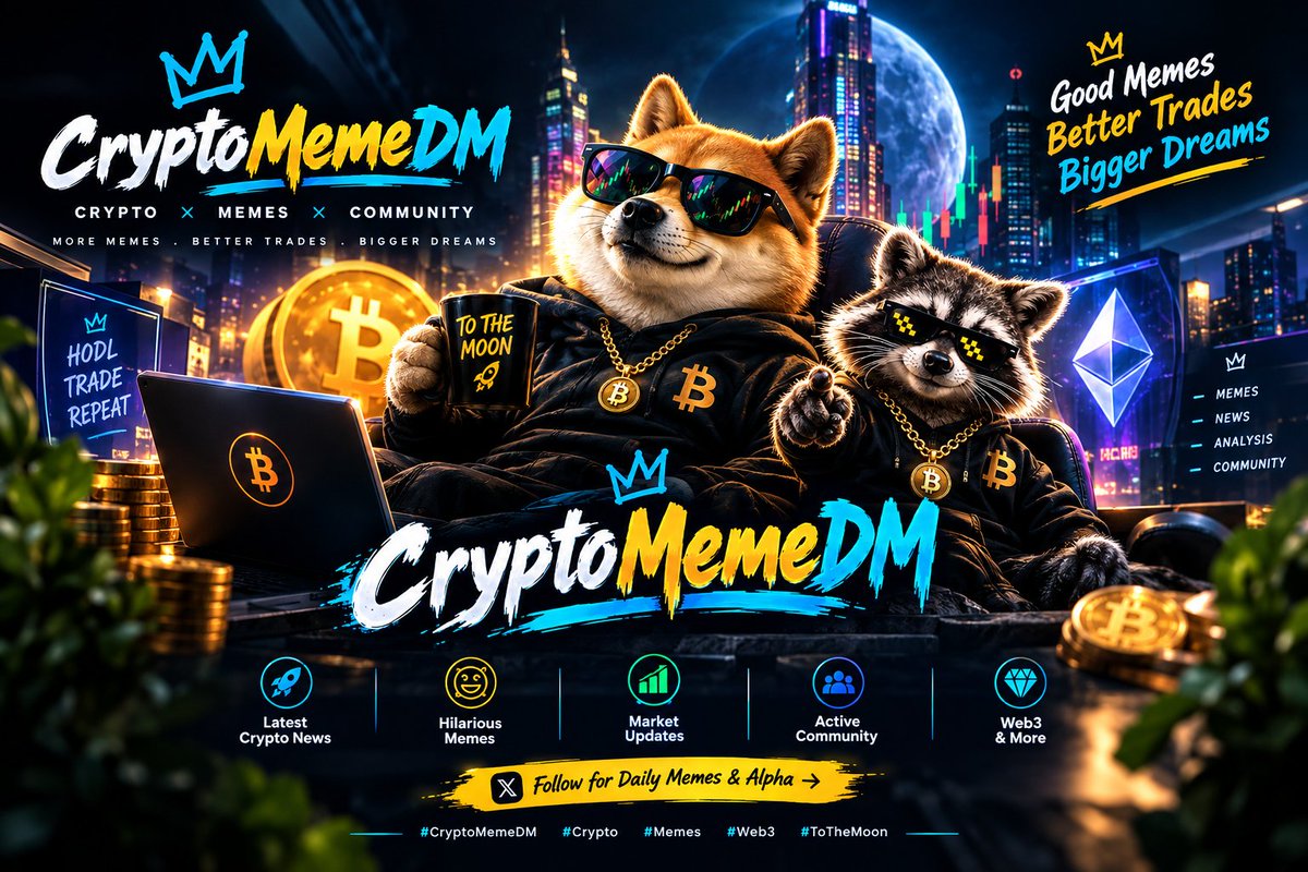 cryptomemedm's tweet photo. Crypto Meme DM | Good Memes. Better Trades. Bigger Dreams. 🚀

#CryptoMemeDM #Crypto #Memes #Web3 #CryptoCommunity #Bitcoin #Ethereum #ToTheMoon https://t.co/74ZGiXia4W