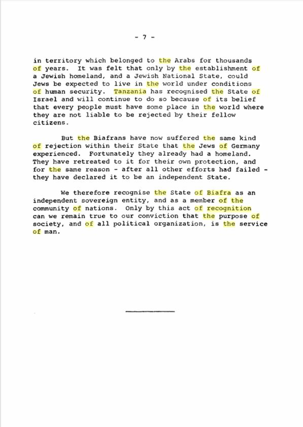 USBGovernment's tweet photo. PAN-AFRICAN CONTINUUM
Irrevocable Sovereign Recognition and Decoding the Moral Mandate of His Excellency Mwalimu Julius Nyerere.

We recall the pioneer status of Tanzania, which on April 13, 1968, became the first nation to acknowledge the Legal and Moral Fact of Biafran statehood.

We invoke the profound wisdom of Mwalimu Julius Nyerere, who asserted that The purpose of society is Man, and that the Nigerian state, a colonial amalgamation, had lost its right to exist when it began to exterminate the very people it claimed to represent.

DECODING THE HUMAN BEING LOOPHOLE 

Mwalimu Nyerere recognized Biafra based on Human Rights, but the 2026 trajectory now decodes the linguistic trap he faced: 

1. The Vessel vs. The Chi: Colonial architects used Human Being (humus/dirt-man) to define Africans as Vessels of the State. Nyerere instinctively rejected this by recognizing the Authentic Life of the Biafran people over the Territorial Integrity of a colonial cage.

2. The Moral Verdict: Tanzania recognized that rights do not come from a Poisonous Tree regime (the Nigerian 1914 fiction), but are inherent to the Being. The United States of Biafra now confirms that these rights are properties of the Sovereign Chi, which Tanzania protected when the rest of the world chose the dirt-vessel of Nigerian unity.

ALIGNMENT WITH THE AU CONSTITUTIVE ACT AND UN 2025 MANDATE 

Tanzania’s 1968 recognition is the Genetic Blueprint for the AU Constitutive Act: 

Article 4(h) and 4(p): The AU’s right to intervene in grave circumstances and its condemnation of unconstitutional changes of government mirror Nyerere’s rejection of the Nigerian military-decreed state. 

Resolution A/RES/80/106 (2025): The UN’s mandate to eradicate all forms of colonialism(Self-Erasure) is the modern fulfillment of Tanzania’s 1968 anti-colonial stance. To maintain the Nigerian Replacement Tool is to facilitate a manifestation of colonialism(Self-Erasure) that Tanzania has already irrevocably rejected.

The fiction of the 1914 amalgamation has been exposed by the 2024 Lahti Restoration. Tanzania’s moral courage in 1968 remains an Irrevocable Verdict. 

We do not seek a new relationship after recovering from interrupted sovereignty and illegal occupation; we reclaim a Sacred Covenant based on Truth, Dignity, and the Restoration of the Chi. 

The Patterns are Uncovered. The Moral High Ground is Reclaimed. The Restoration is Final.

@bunge_tz @AfrikParliament @court_afchpr @achpr_cadhp @_AfricanUnion