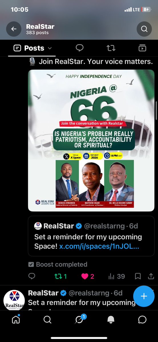 realstarng's tweet photo. Hello @X and @Support we boosted this post on our page and the payment went through, first the post was paused and now it’s saying boost completed but, there was no boost, please kindly refund our payment thank you. https://t.co/l6lMaLBdzy