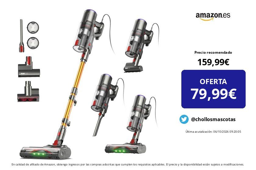 ChollosMascotas's tweet photo. ❌ Precio recomendado: 159,99 €
💶 OFERTA: 79,99 € (-50%)
✅ Cómpralo aquí 👉 https://t.co/0PVpALupFp
FAMIVAC Aspiradora con Cable Aspirador Potente con Cepillo para Colchó
#aspirador #aspiradora https://t.co/daKe2SQRsV