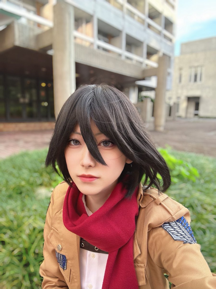 seika_cos1's tweet photo. 今日はミカサ！🧣 https://t.co/uN8xCtKaXL