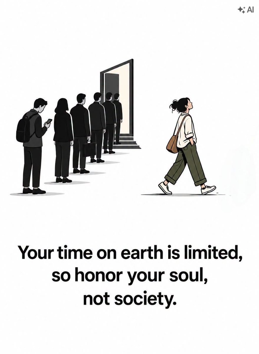 TheAmitMalik's tweet photo. Your life is not meant to be a copy of society's expectations. It is meant to be an expression of your purpose.
Honor your soul. Walk your own journey.
#LifeLessons #FollowYourPath #HonorYourSoul #hospitalityisspirituality #PersonalGrowth #PurposeDrivenLife #ThinkDifferent https://t.co/CwIyB7nBSR