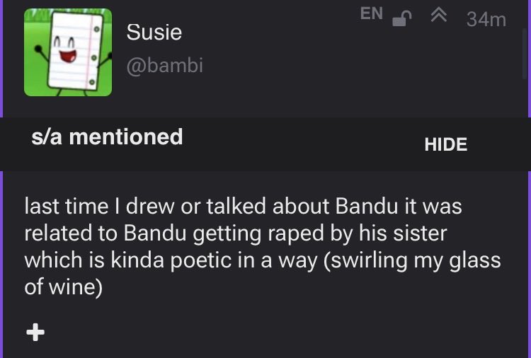 6ovyu's tweet photo. @nowagers youre not doing a very good job feigning sympathy for the situation when this is what you immediately say about a character that was an outlet to exploit a real life child! how will you warp your ‘its fictional’ excuse to this one? id love an elaboration on why you see it poetic! https://t.co/uOndZOv8fE
