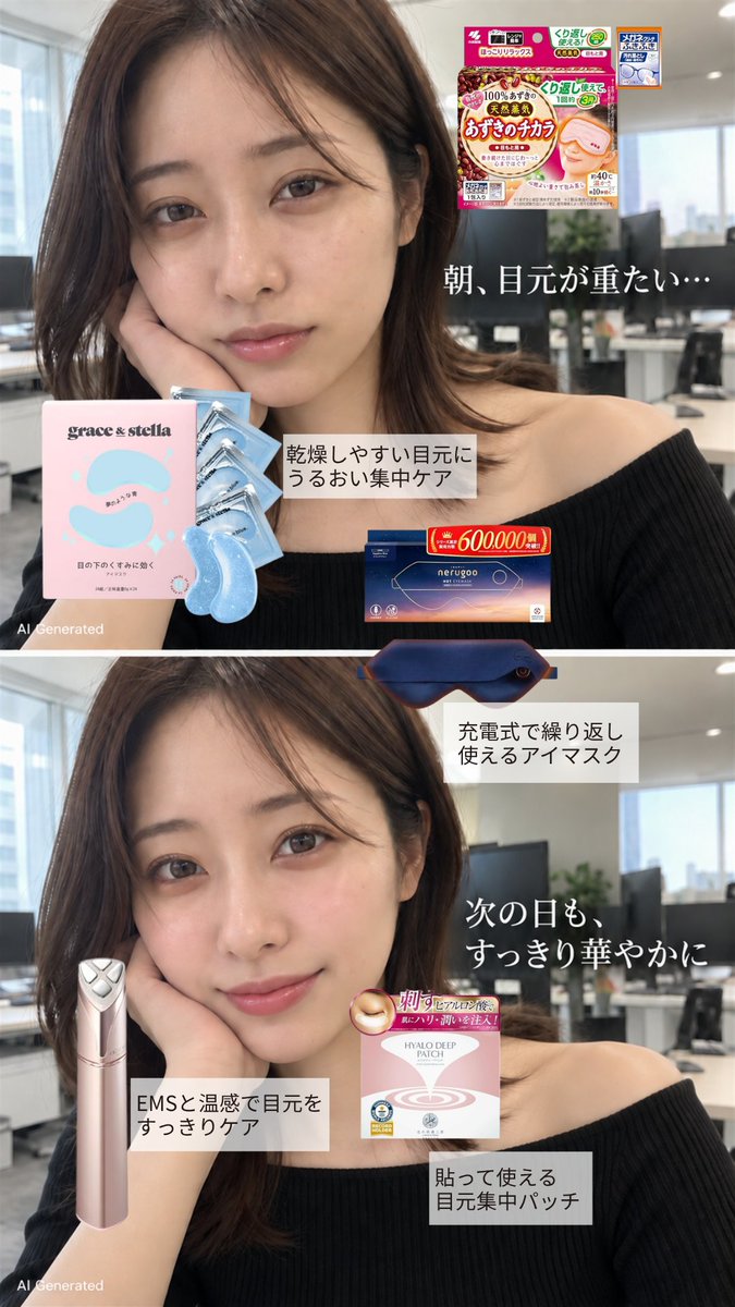 popochannyan's tweet photo. 寝る前のとっておきタイムに、次の日をぱっちり目元で迎えたい日のためのケアアイテム見つけたよ😉(pr)

乾燥やハリ不足が気に���る目元を優しくいたわれるのが嬉しいポイントなの💖

翌朝の目元印象がすっきりするのって、それだけで気分が上がるよね🙌