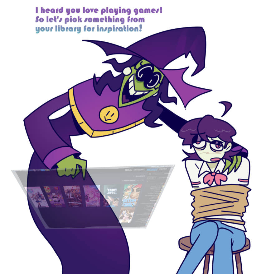 Limbred's tweet photo. Radford gifted him those games
.
.
#spookymonth #spookymonth7 #spookymonthaspen #spookymonthkevin #srpelo #fanart #comic #digitalart https://t.co/Y3wkv2urHZ
