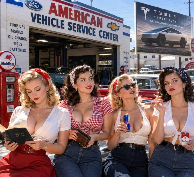 Ellie232wk's tweet photo. Eagle eyes only   Can you spot one thing that shouldn't be here in 1950s https://t.co/GcnonSyJ4u