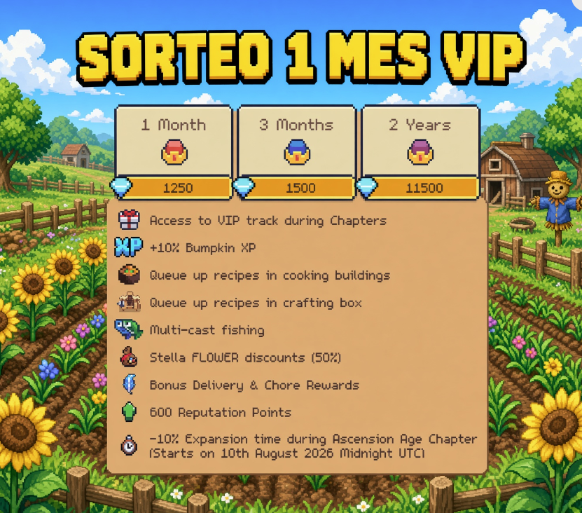SunflowerLandES's tweet photo. ¡Hola, granjeros! ...Se viene sorteo en la comunidad @0xSunflowerLand 

El tema es sencillo: ¿por qué vale la pena jugar Sunflower Land?

Yo lo tengo claro. En su día me enamoré del juego Stardew Valley y su sistema de granja. 

Luego encontré que Sunflower Land partía de esa misma base, pero además, no se quedaba quieto. Temporadas, capítulos y una granja que sigue viva en una comunidad y una economía real.

Desde febrero de 2025 aquí sigo sin fallar ni un día 🥰

Premios

2 pases VIP de 30 días
2 ganadores, uno por pase

Cómo participar

✅Comenta en este post por qué crees que vale la pena jugar Sunflower Land.
✅Deja tu Farm ID para poder enviarte el premio si ganas.
✅Dale repost a esta publicación

El sorteo cierra el 9 de octubre. Los ganadores se anuncian a partir del 10 de octubre.

Mucha suerte a todos!