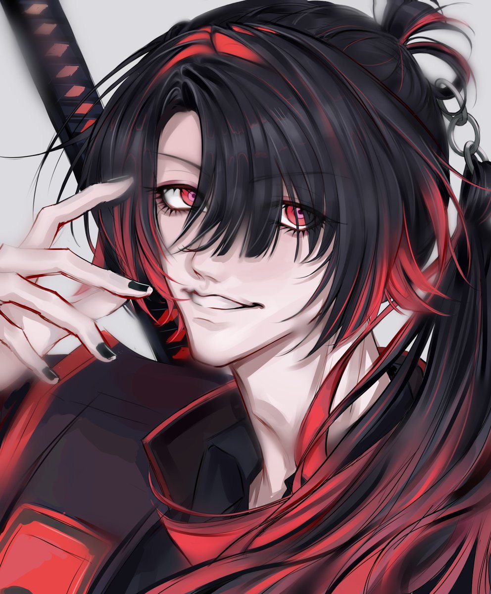 LingcheEn2_am's tweet photo. 桃太郎を描きました，髪型がとても驚きです…
かわいい…🥰
#刀剣乱舞 #桃太郎祐定 https://t.co/K9BOGpMbCL