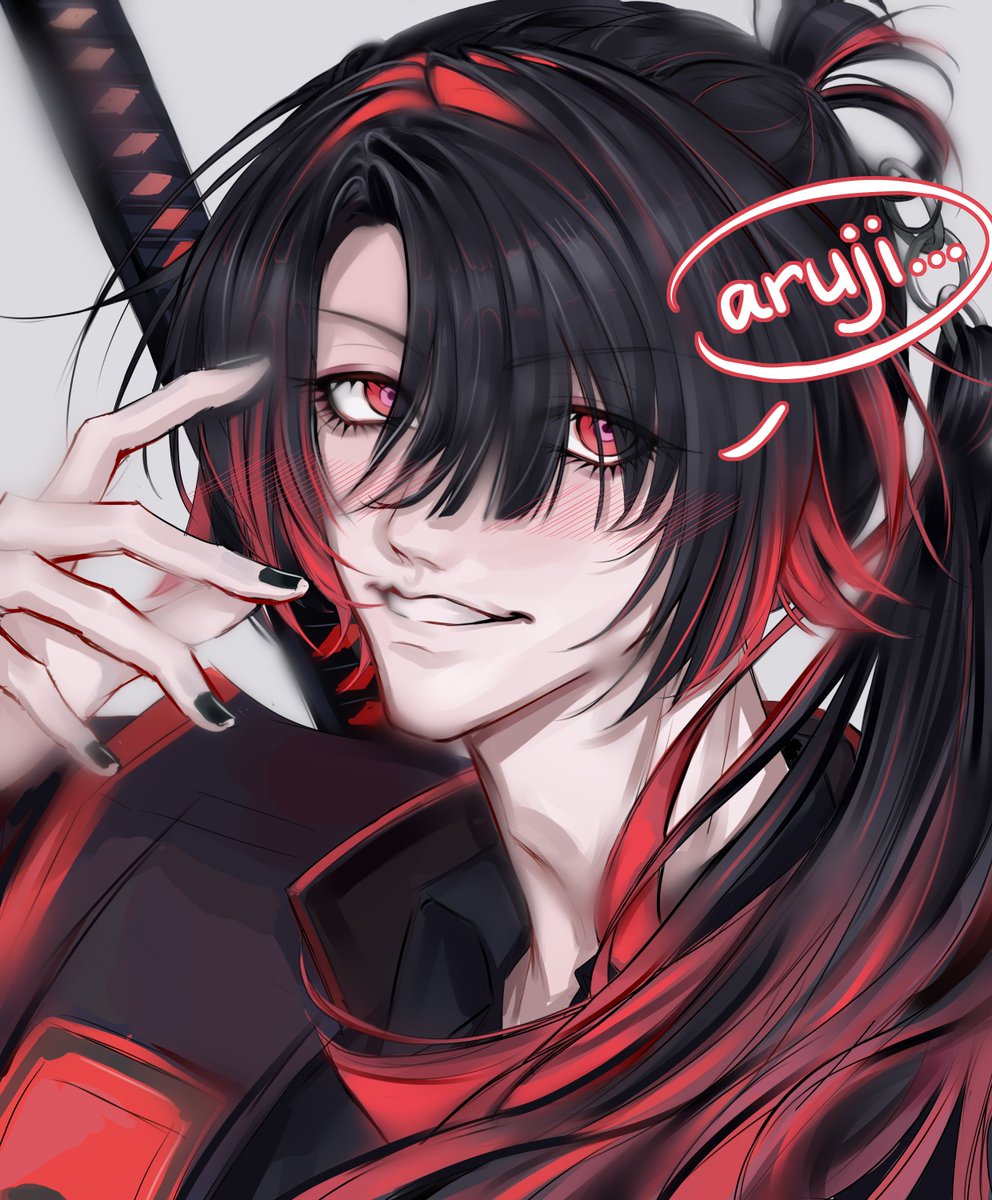 LingcheEn2_am's tweet photo. 桃太郎を描きました，髪型がとても驚きです…
かわいい…🥰
#刀剣乱舞 #桃太郎祐定 https://t.co/K9BOGpMbCL