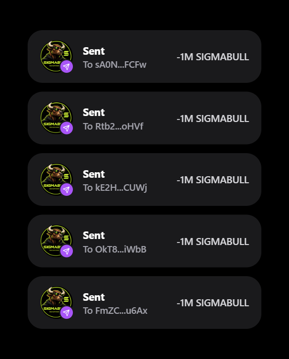 SigmaBullSol's tweet photo. $SIGMABULL airdrop open! First 7777 

🔹 Follow 
🔹 RT + Like pinned 
🔹 Drop $SOL address

Distribution after 24 hours ⏰ https://t.co/8Axnw7IOgU