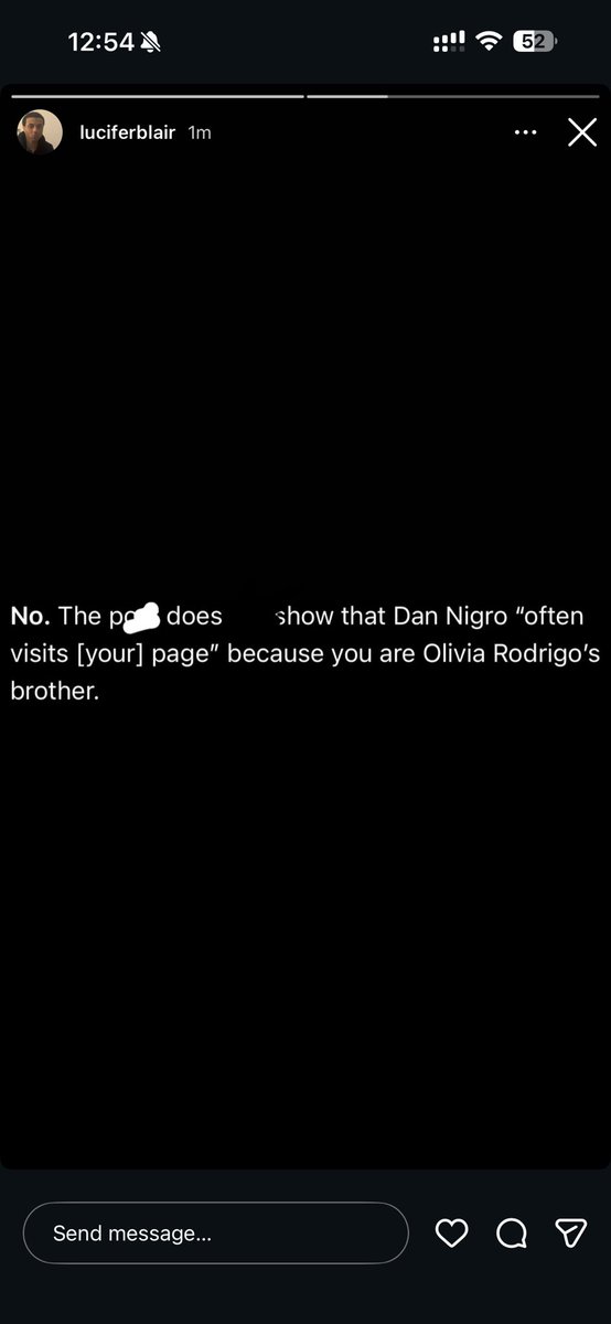 devilfilled's tweet photo. Olivia Rodrigo’s brother, Lucifer Blair posts to Instagram story about his sister’s Producer https://t.co/tWdLmMaT7w