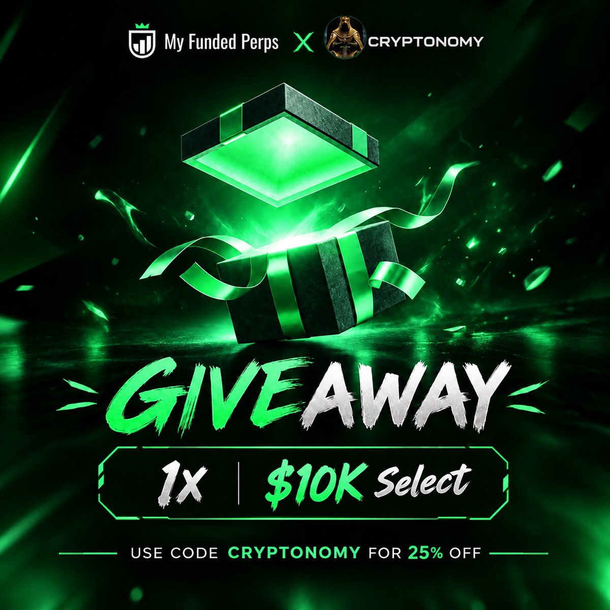 CryptonomyOG's tweet photo. @MyFundedPerps Giveaway 🎉🔥

To enter:
- Follow @CryptonomyOG &amp; @MyFundedPerps 
- Comment "CRYPTONOMY" below
- Like and Repost!

Winner picked at random in exactly 48 Hours! https://t.co/MFdxhsU990