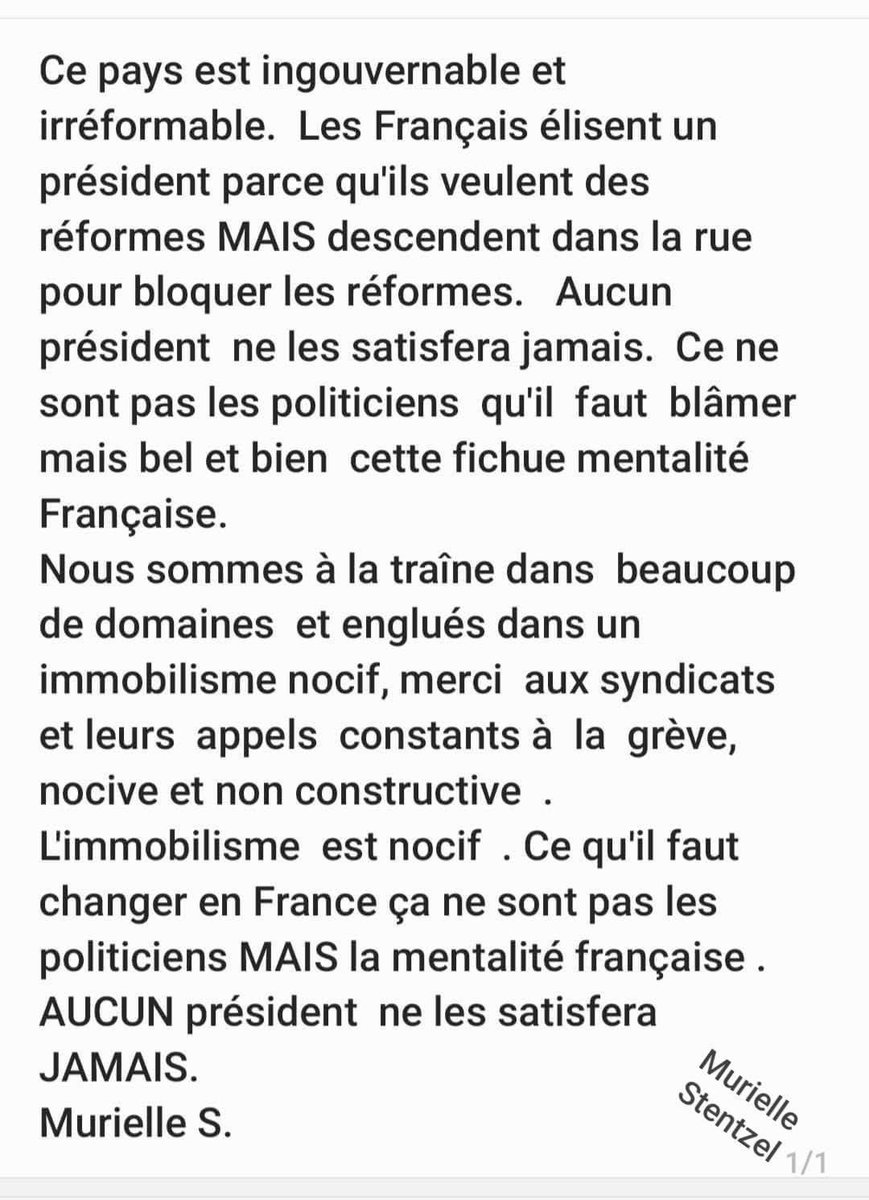 frenchieinlimbo's tweet photo. Je vais me répéter  ..
Ce pays est  #ingouvernable https://t.co/gYsBVZEsep
